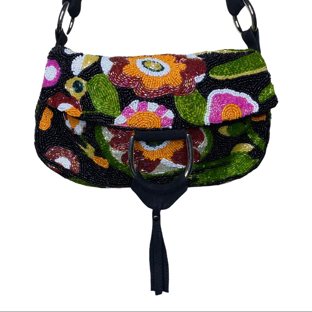 Vintage Christiana beaded shoulder bag